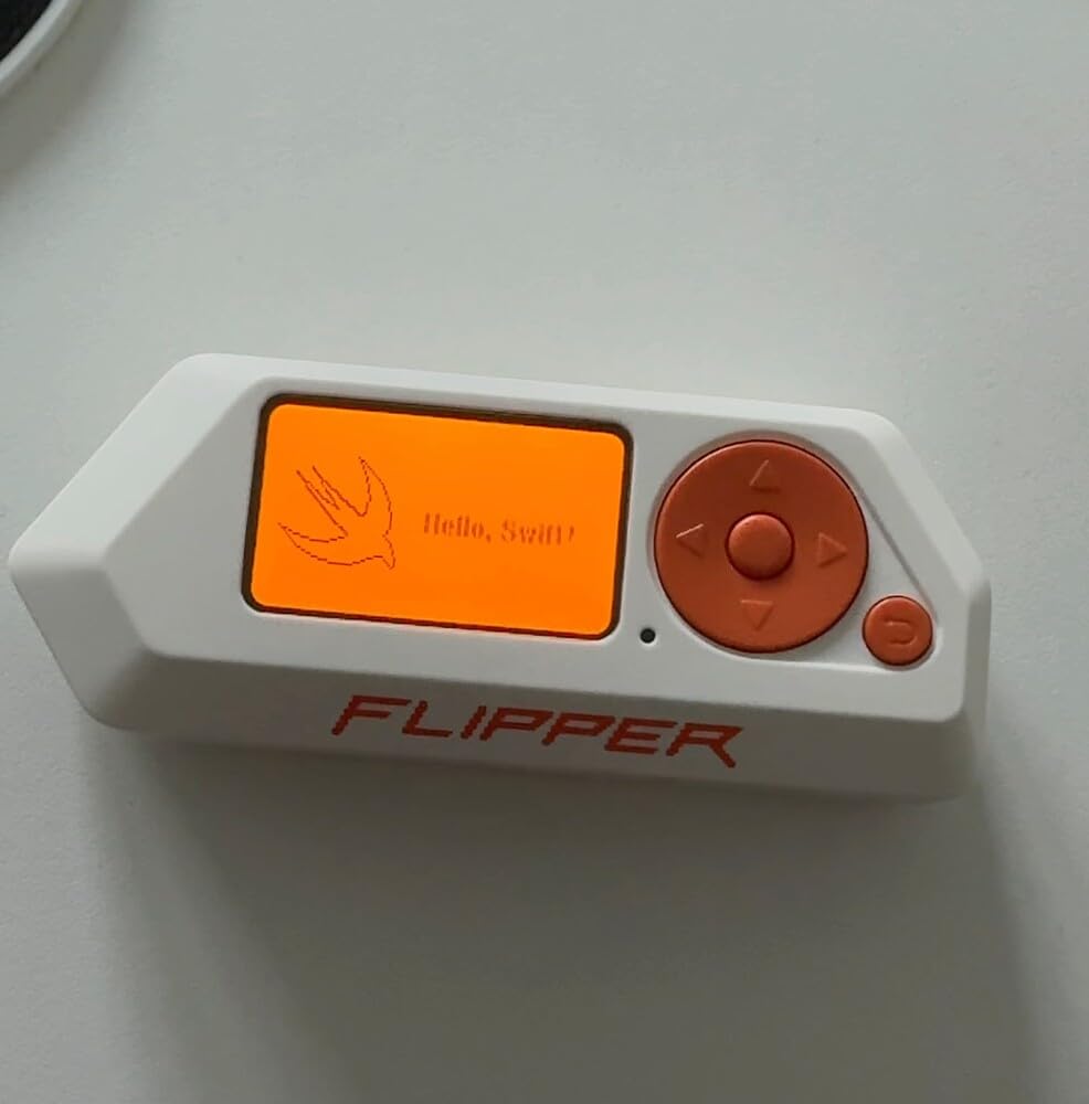 Flipper Zero Portable Security Testing Device, White and Orange